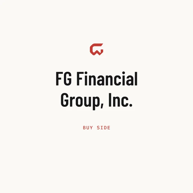Buy side: FG Financial Group, Inc.