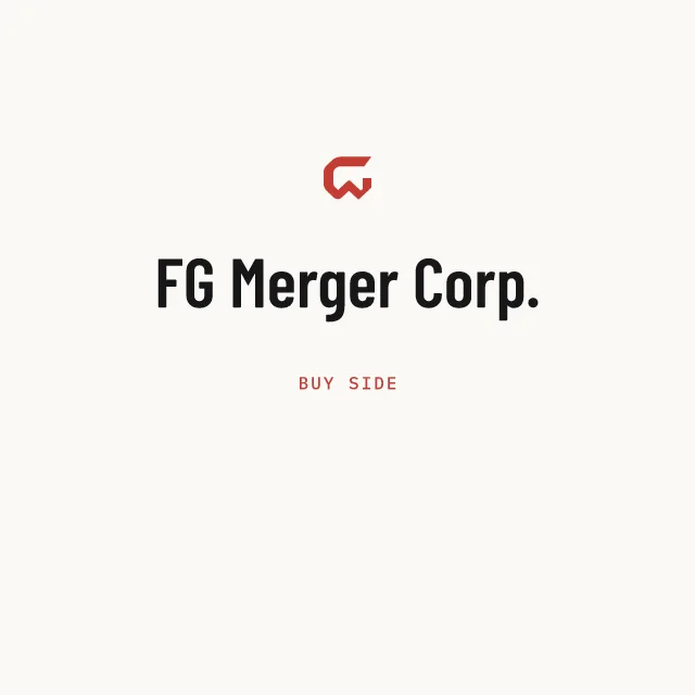 Buy side: FG Merger Corp.