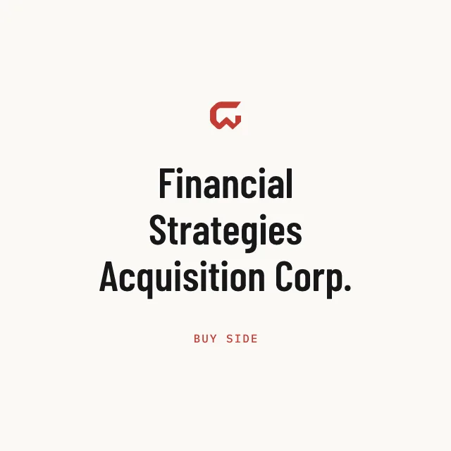 Buy side: Financial Strategies Acquisition Corp.