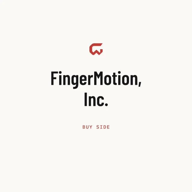 Buy side: FingerMotion, Inc.