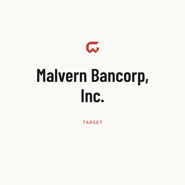 Target: Malvern Bancorp, Inc.