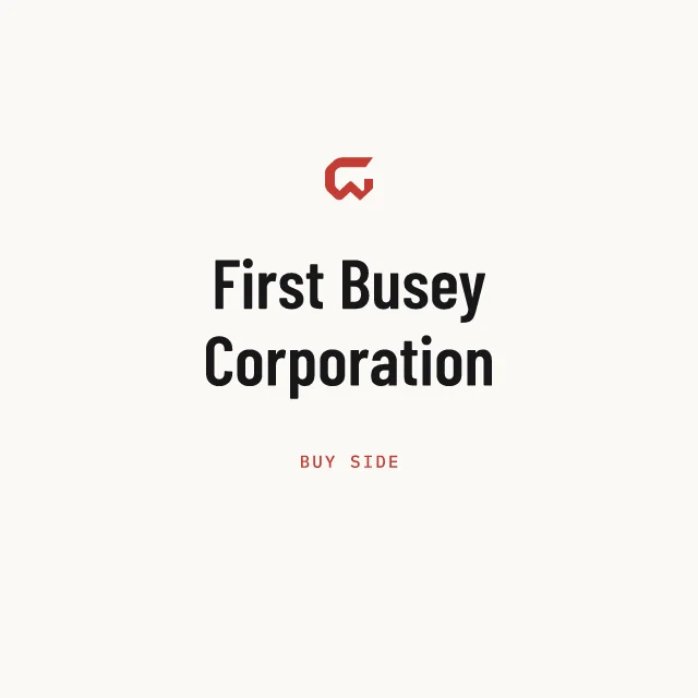 Buy side: First Busey Corporation