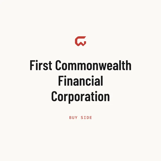 Buy side: First Commonwealth Financial Corporation