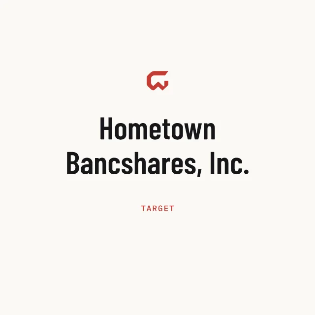 Target: Hometown Bancshares, Inc.