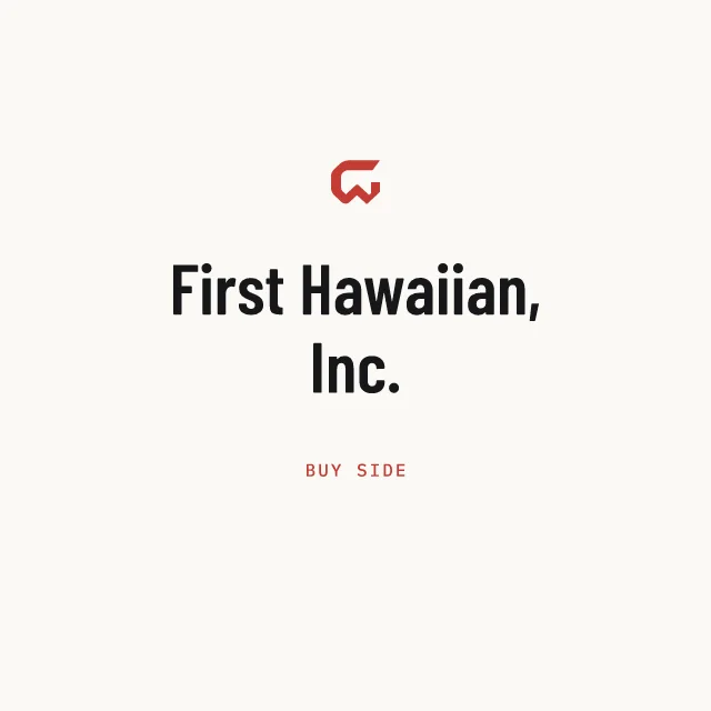 Buy side: First Hawaiian, Inc.