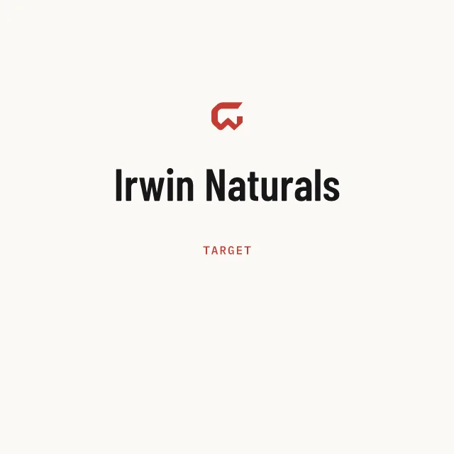 Target: Irwin Naturals