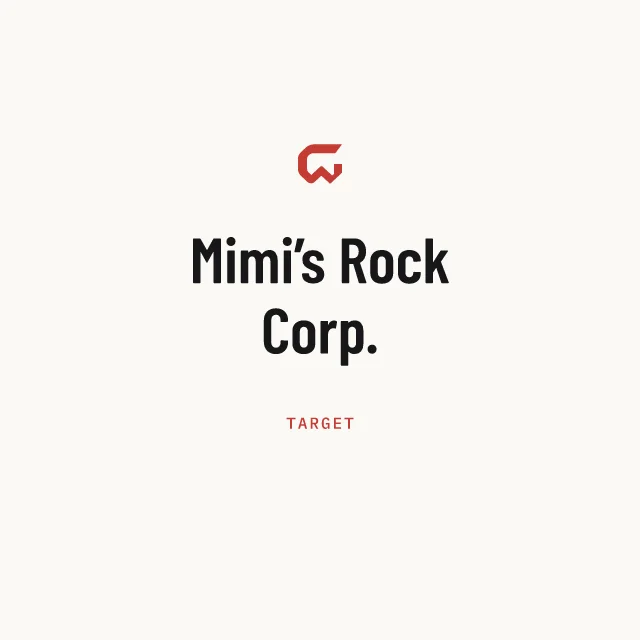 Target: Mimi’s Rock Corp.