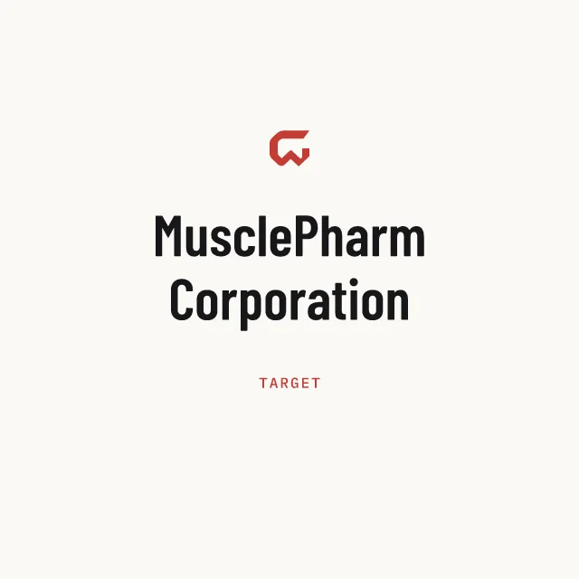Target: MusclePharm Corporation
