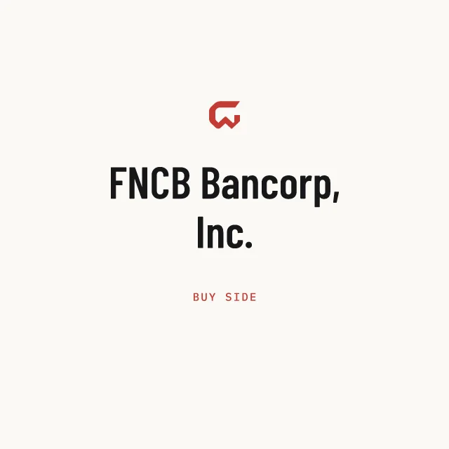 Buy side: FNCB Bancorp, Inc.