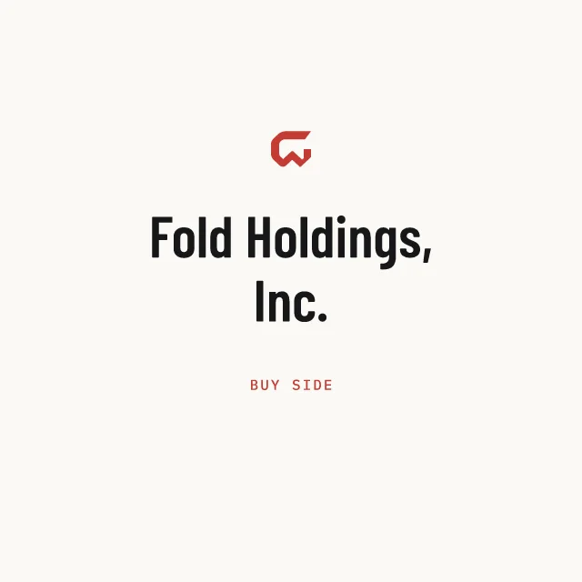 Buy side: Fold Holdings, Inc.