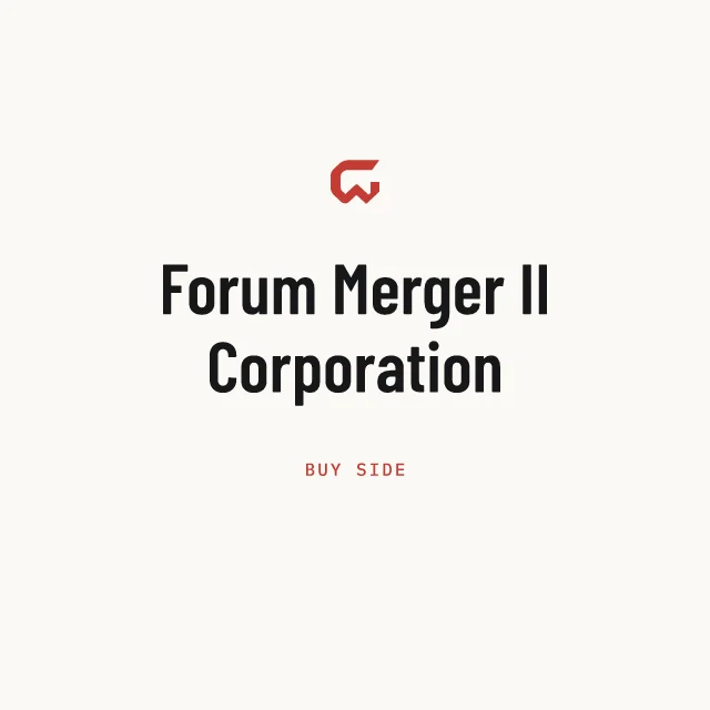 Buy side: Forum Merger II Corporation