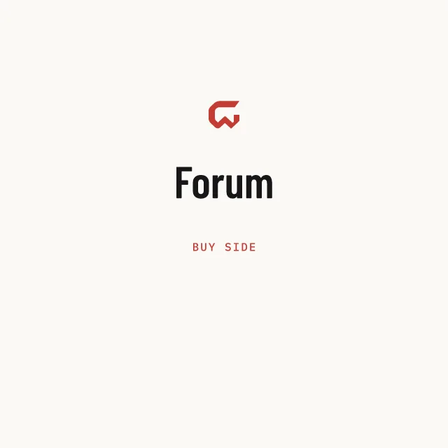 Buy side: Forum