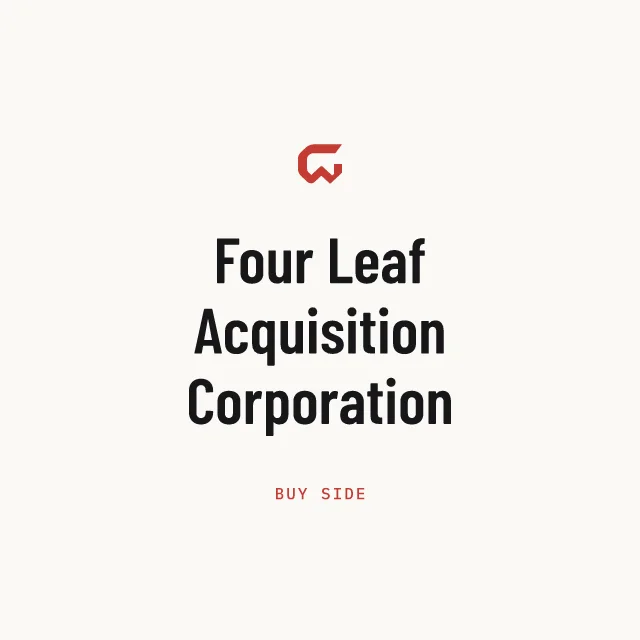 Buy side: Four Leaf Acquisition Corporation