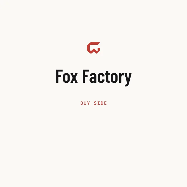 Buy side: Fox Factory