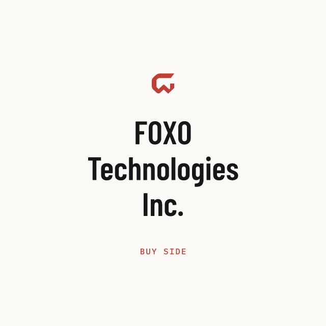 Buy side: FOXO Technologies Inc.