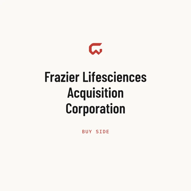 Buy side: Frazier Lifesciences Acquisition Corporation