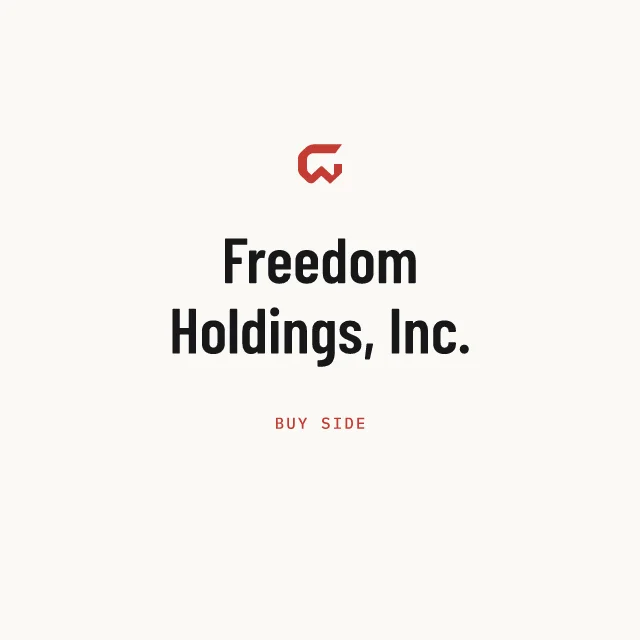 Buy side: Freedom Holdings, Inc.
