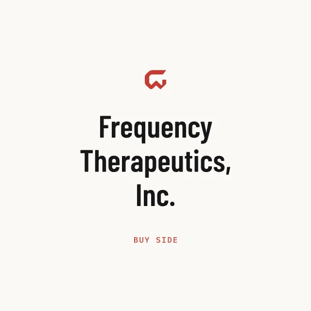 Buy side: Frequency Therapeutics, Inc.