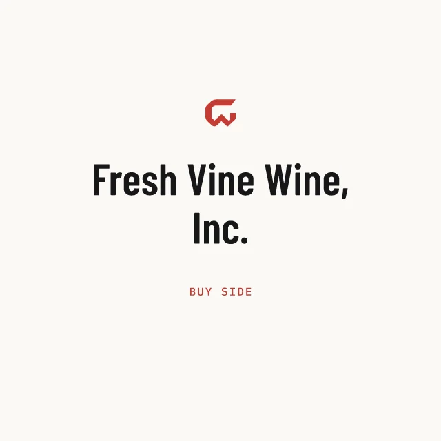 Buy side: Fresh Vine Wine, Inc.