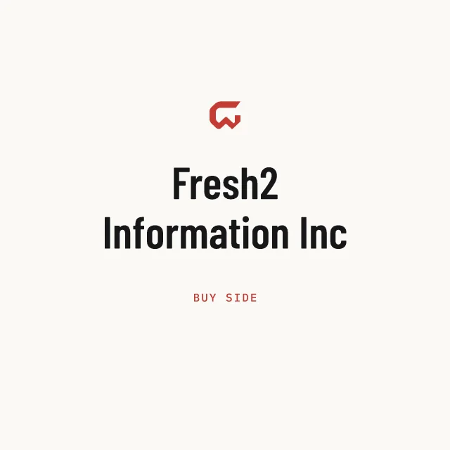 Buy side: Fresh2 Information Inc