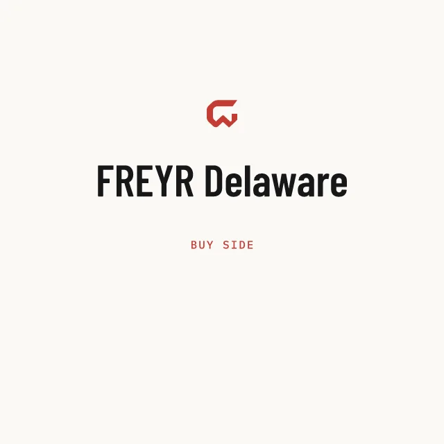 Buy side: FREYR Delaware