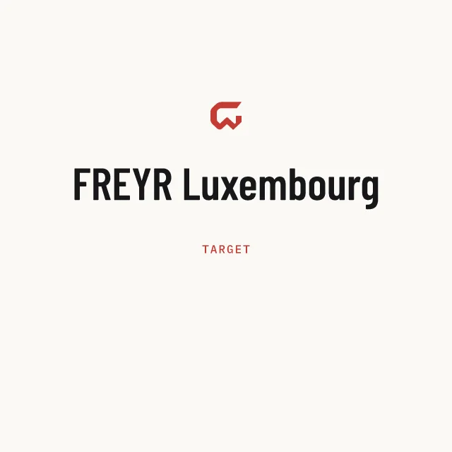 Target: FREYR Luxembourg