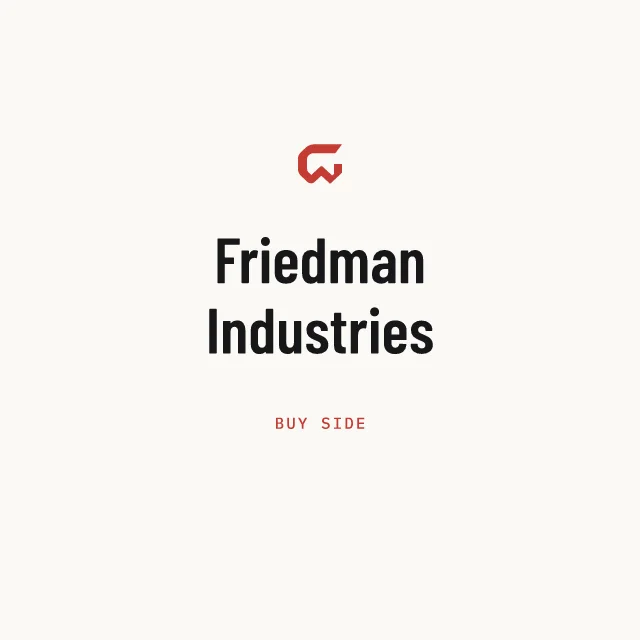 Buy side: Friedman Industries
