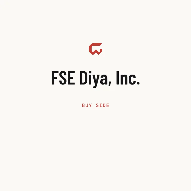 Buy side: FSE Diya, Inc.