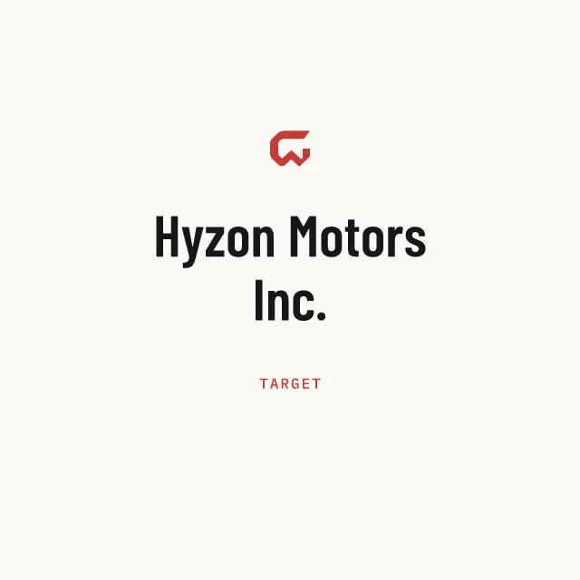 Target: Hyzon Motors Inc.