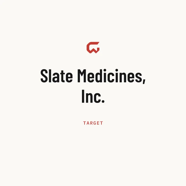 Target: Slate Medicines, Inc.