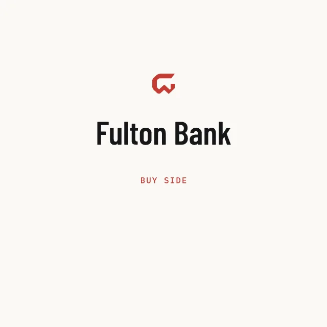 Buy side: Fulton Bank