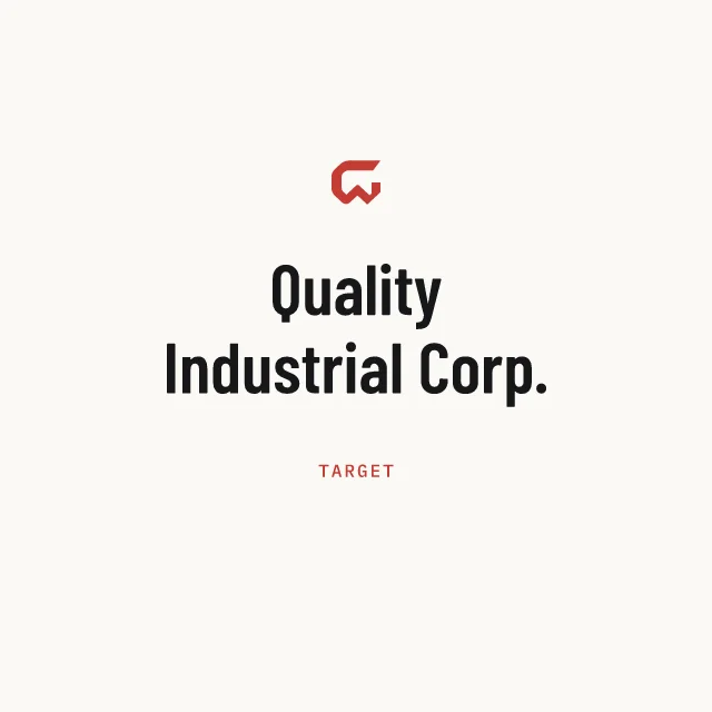 Target: Quality Industrial Corp.