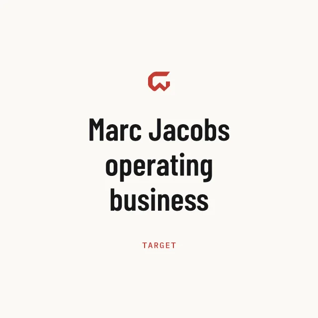 Target: Marc Jacobs operating business