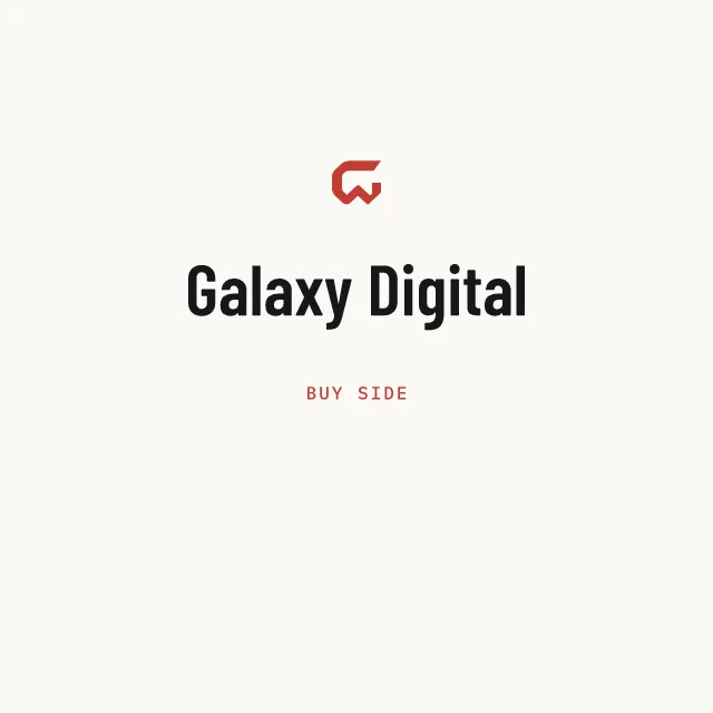 Buy side: Galaxy Digital