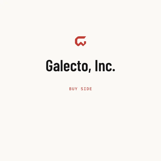 Buy side: Galecto, Inc.