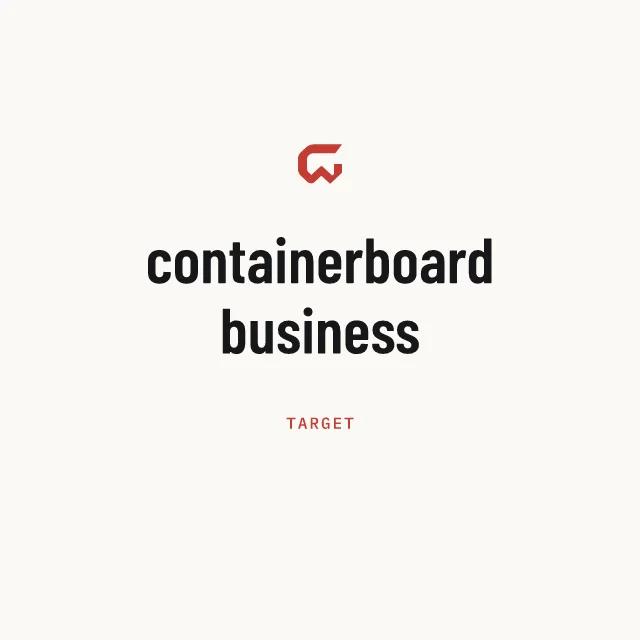 Target: containerboard business