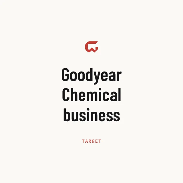 Target: Goodyear Chemical business
