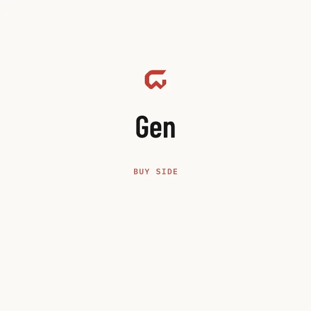Buy side: Gen