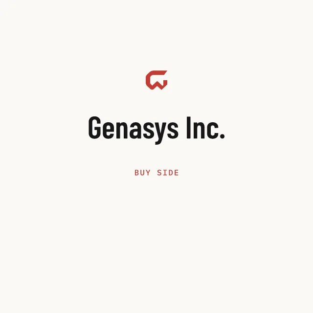 Buy side: Genasys Inc.
