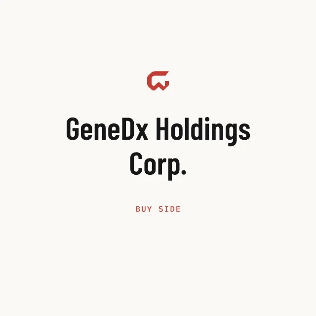 Buy side: GeneDx Holdings Corp.
