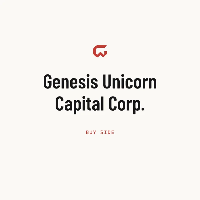 Buy side: Genesis Unicorn Capital Corp.