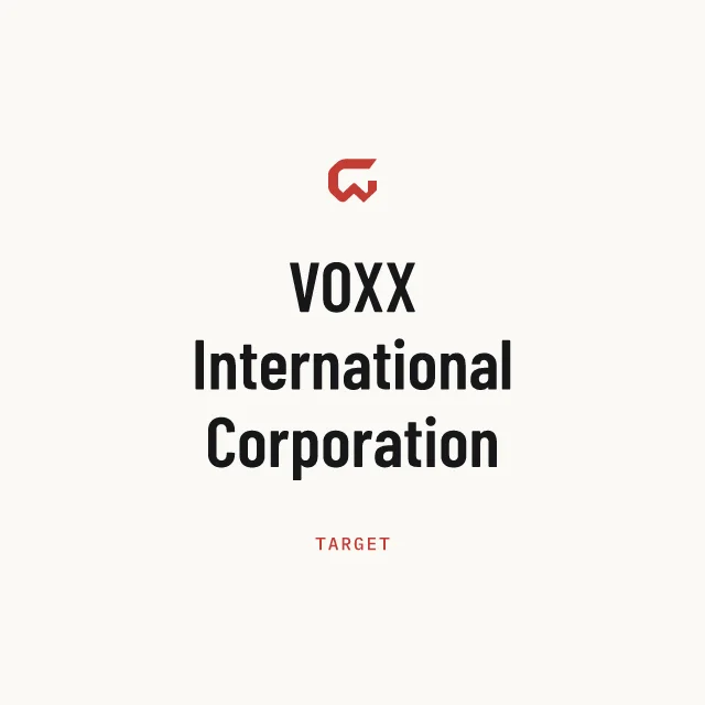 Target: VOXX International Corporation