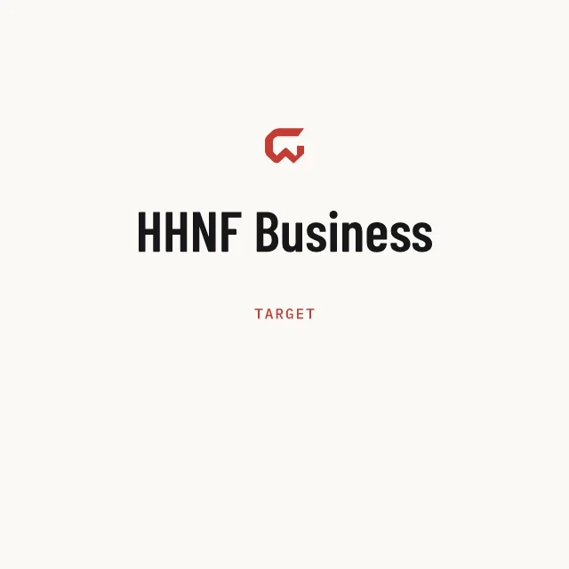 Target: HHNF Business