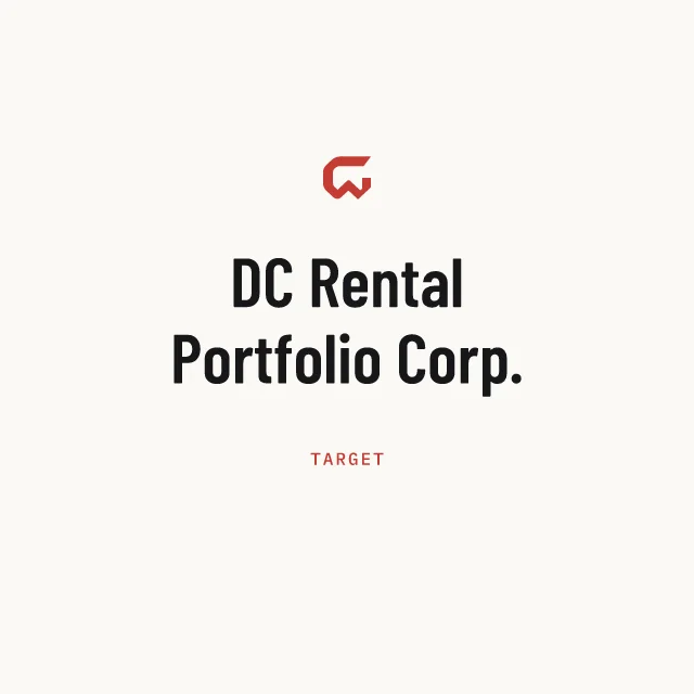 Target: DC Rental Portfolio Corp.