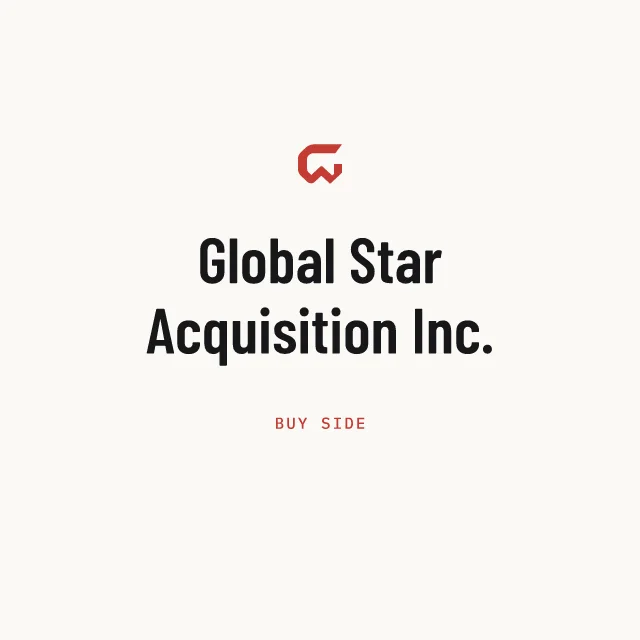 Buy side: Global Star Acquisition Inc.