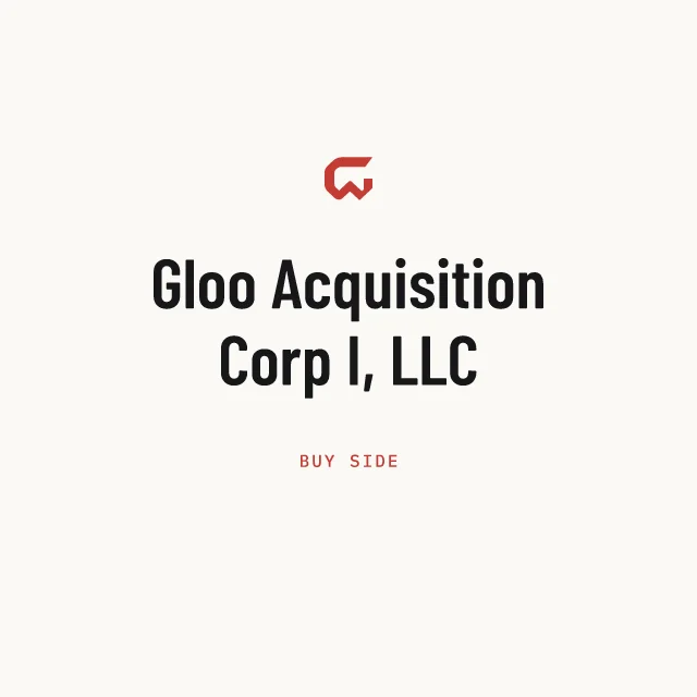 Buy side: Gloo Acquisition Corp I, LLC