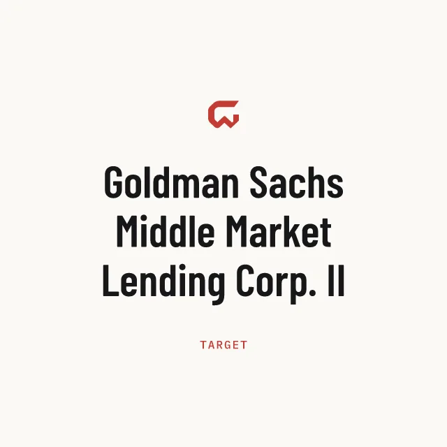 Target: Goldman Sachs Middle Market Lending Corp. II