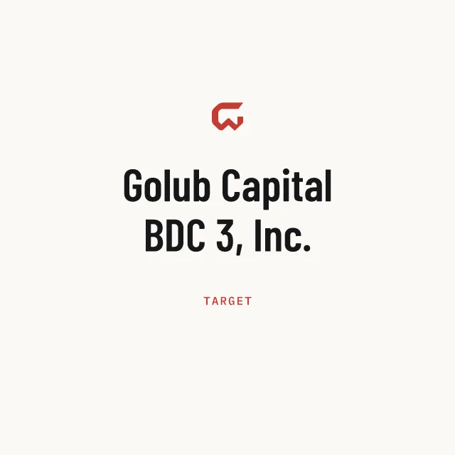 Target: Golub Capital BDC 3, Inc.