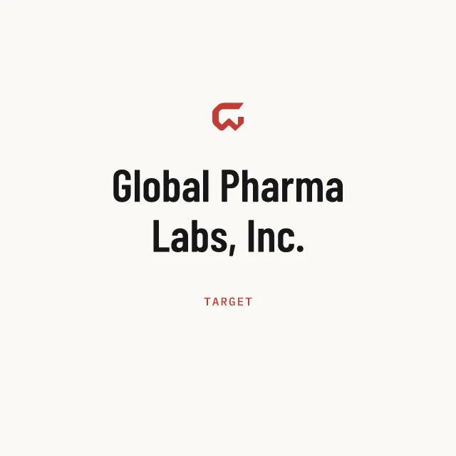 Target: Global Pharma Labs, Inc.
