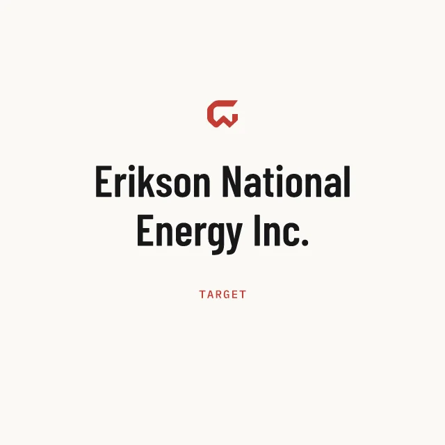 Target: Erikson National Energy Inc.